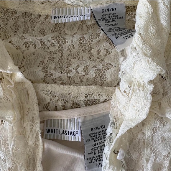 White Stag Ivory Lace Top - Picture 2 of 3